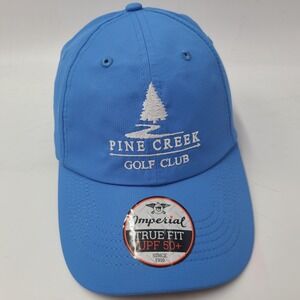 Pine Creek Golf Club Hat‎ Adjustable Imperial Blue Performance Course Casual Men